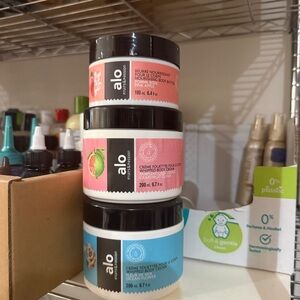 ALO Fruits & Passion 2 X Whipped Body Cream 6.7oz & 1 X Body Butter 6.4oz READ